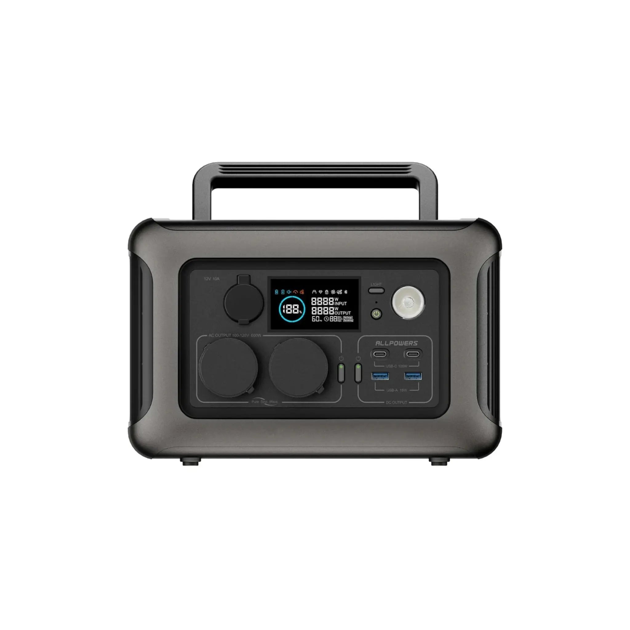 ALLPOWERS R600 Station électrique portable 600W 299Wh Batterie LiFeP04 - Vanlife - Store