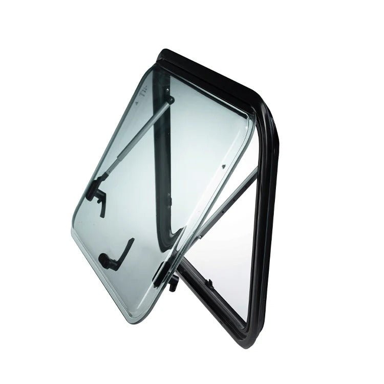 Baie projetable fenetres pour camping car- double vitrage acrylique (VASP 43 - R) à teinte claire - Vanlife - Store