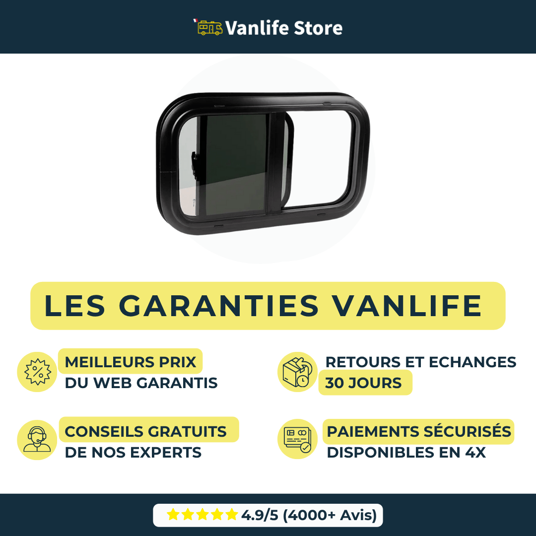 Baie VanSlide - Baie coulissante pour vans aménagés et camping - cars - Vanlife - Store