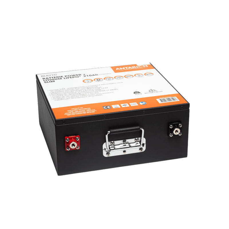 Batterie Lithium 210Ah POWER + ANTARION connectée SLIM Avec Chauffage - Vanlife - Store
