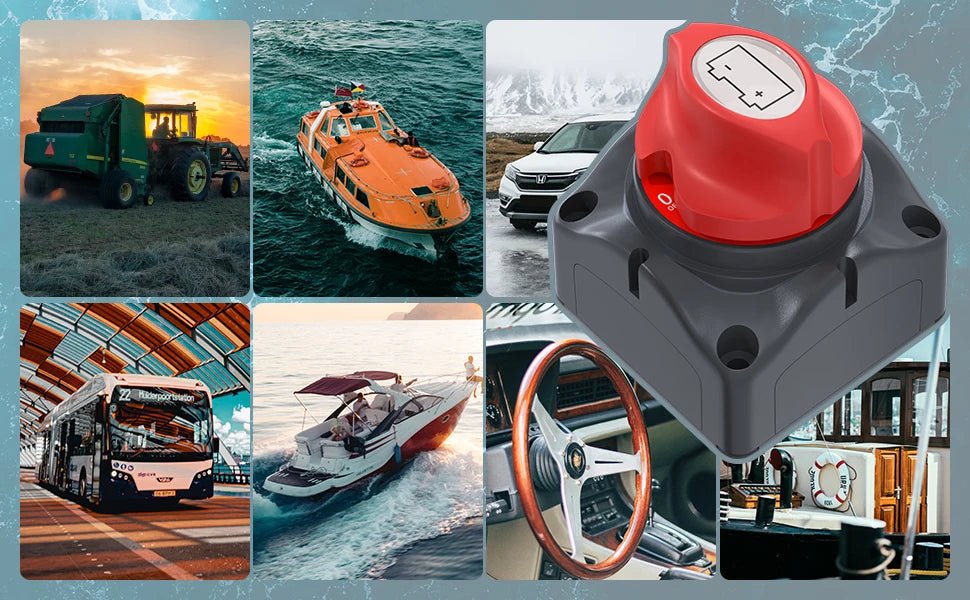 Coupe - circuit de batterie 12V – Interrupteur de batterie pour camping - car, voiture, bateau, et applications marines - Vanlife - Store