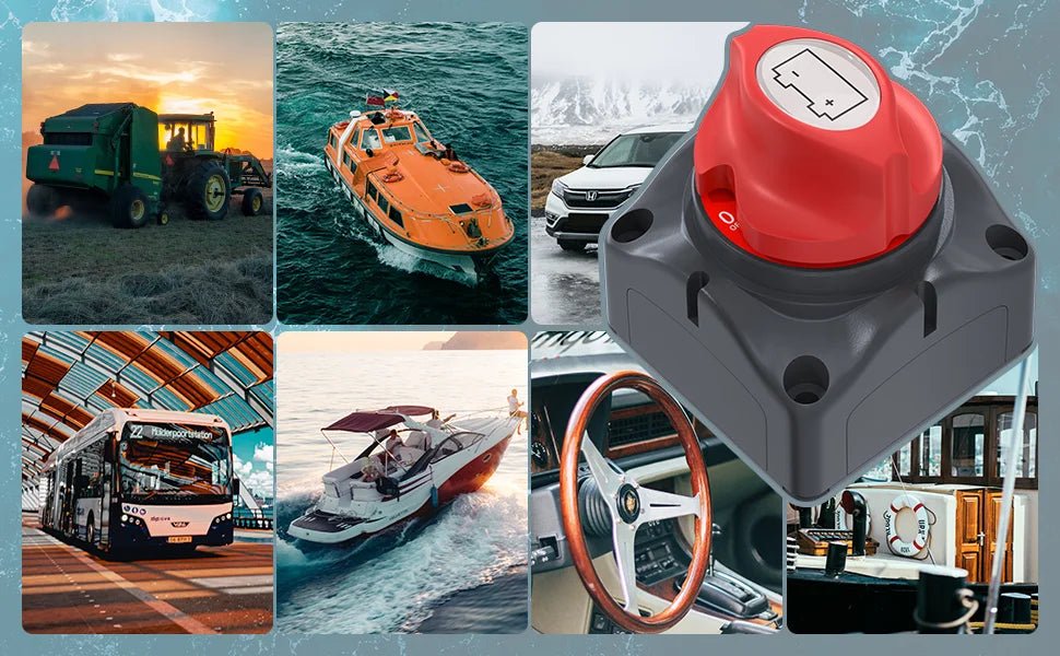 Coupe - circuit de batterie 12V – Interrupteur de batterie pour camping - car, voiture, bateau, et applications marines - Vanlife - Store