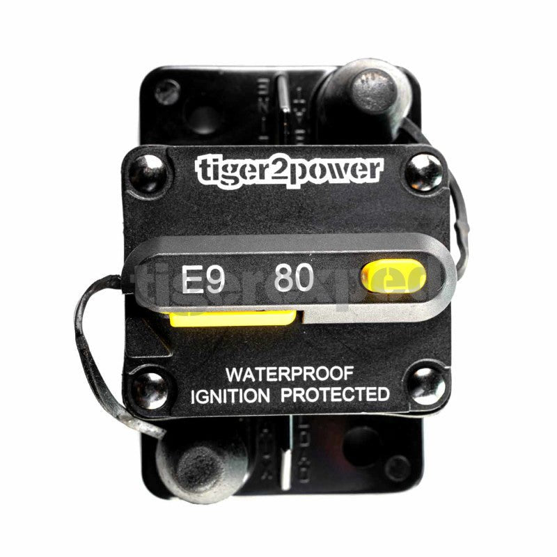 Disjoncteur avec interrupteur de réarmement M6 (1/4") 80A - Vanlife - Store