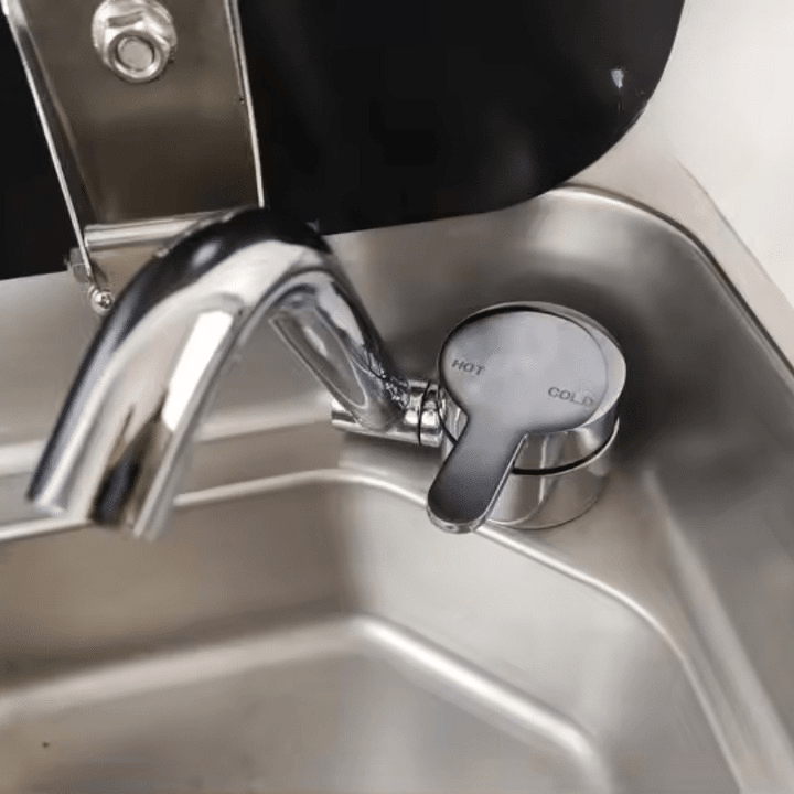 Evier combiné 1 feu gaz - Inox / Verre trempé (Avec ou Sans Robinet) - Vanlife - Store