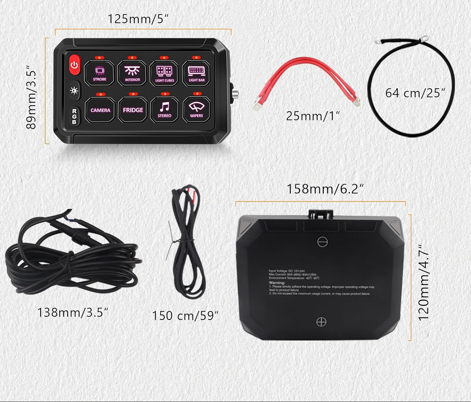 Interrupteur connecté / boitier de distribution 12V/24V – spécial camping - cars et vans aménagés - Vanlife - Store