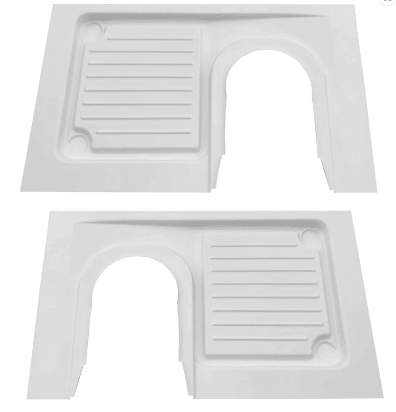 Receveur de douche pour toilette cassette 12V - 80x70 - Vanlife - Store