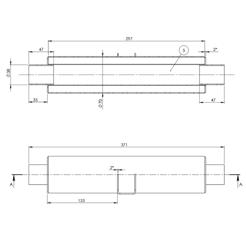 Silencieux d'échappement Ø 38mm - Vanlife - Store