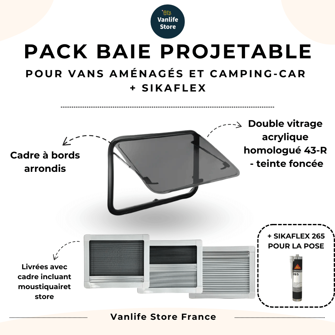 Pack Maxi Baies - Fenêtres pour camping-car - Camions - Caravanes