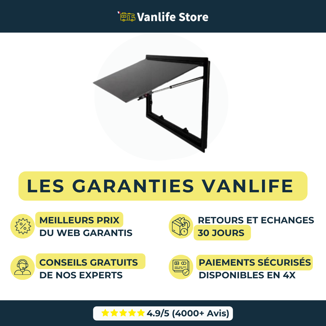 Baie VanSquare - Fenêtre spéciale camping-cars et vans aménagés