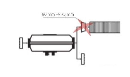 Adaptateur ⌀ 90 - 75 mm - Vanlife - Store