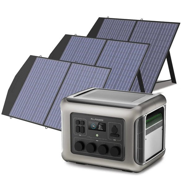ALLPOWER Générateur Solaire 2500W (R2500 + SP027 Panneau Solaire 100W) - Vanlife - Store