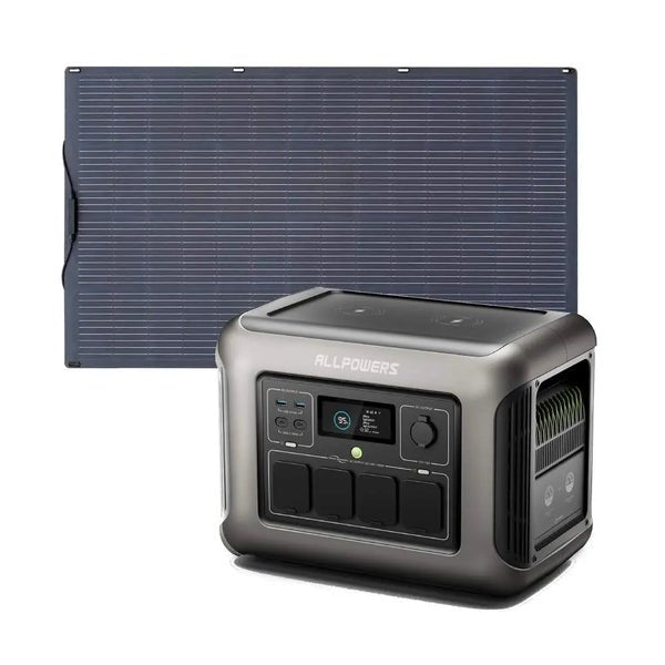 ALLPOWERS 1800W Générateur Solaire R1500 avec PV100W - Vanlife - Store