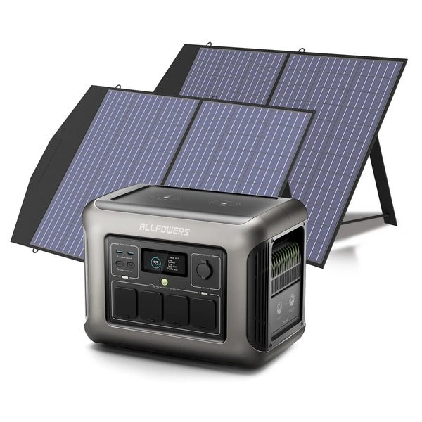 ALLPOWERS 1800W Générateur Solaire R1500 avec PV100W - Vanlife - Store