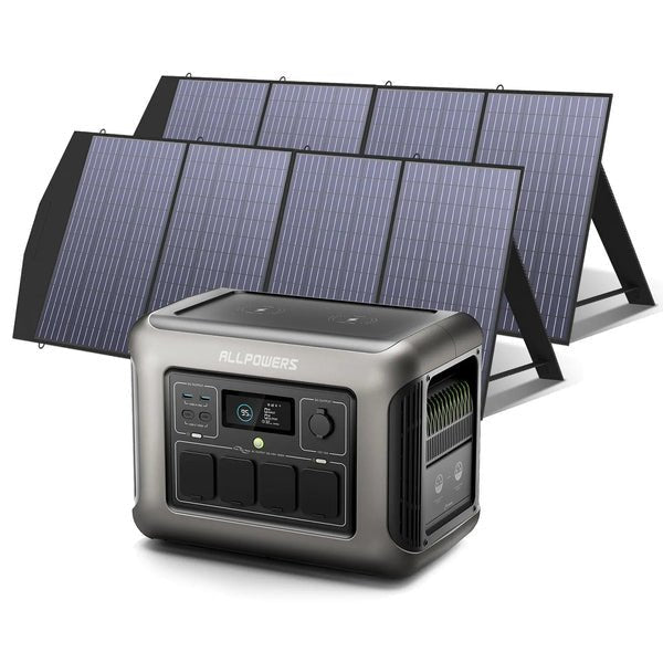 ALLPOWERS 1800W Générateur Solaire R1500 avec PV200W - Vanlife - Store