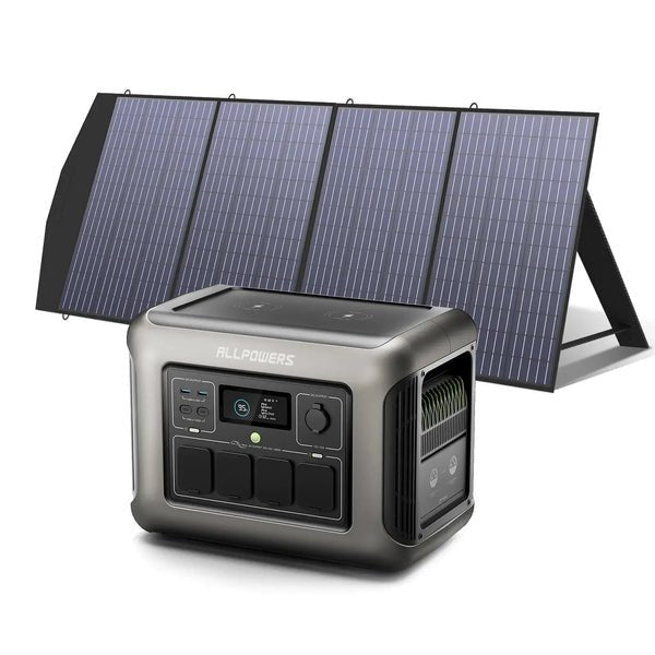 ALLPOWERS 1800W Générateur Solaire R1500 avec PV200W - Vanlife - Store