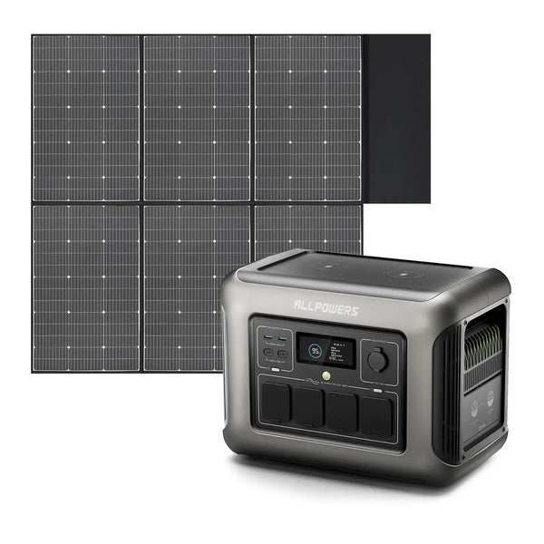 ALLPOWERS 1800W Générateur Solaire R1500 avec PV600W - Vanlife - Store
