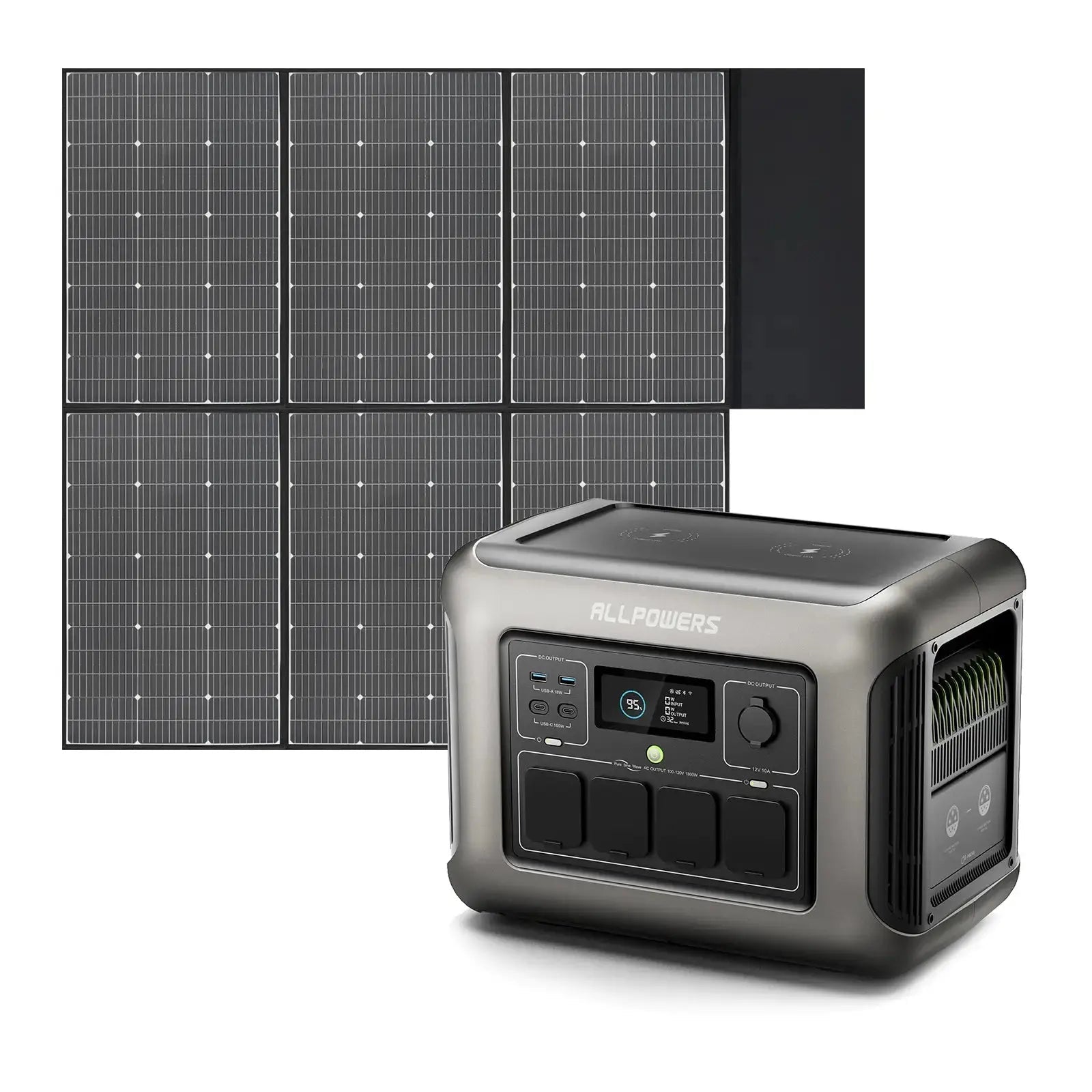ALLPOWERS 1800W Générateur Solaire R1500 avec PV600W - Vanlife - Store
