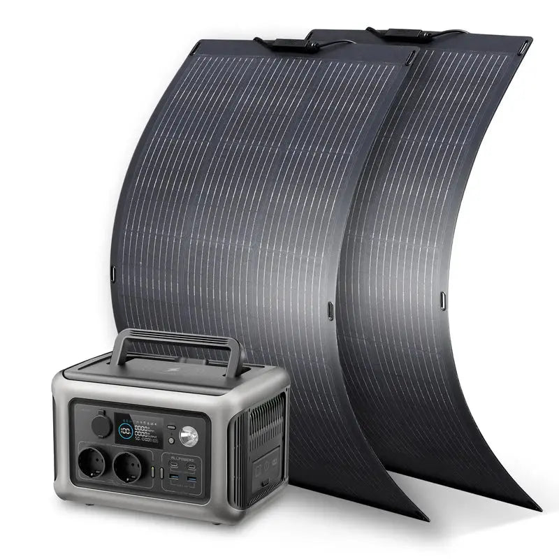 ALLPOWERS 600W Générateur Solaire R600 avec PV100W - Vanlife - Store