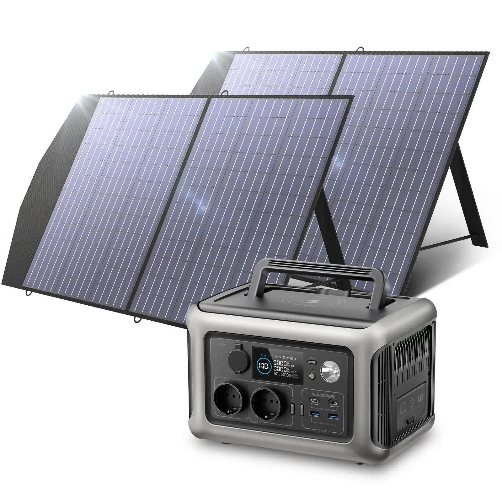 ALLPOWERS 600W Générateur Solaire R600 avec PV100W - Vanlife - Store