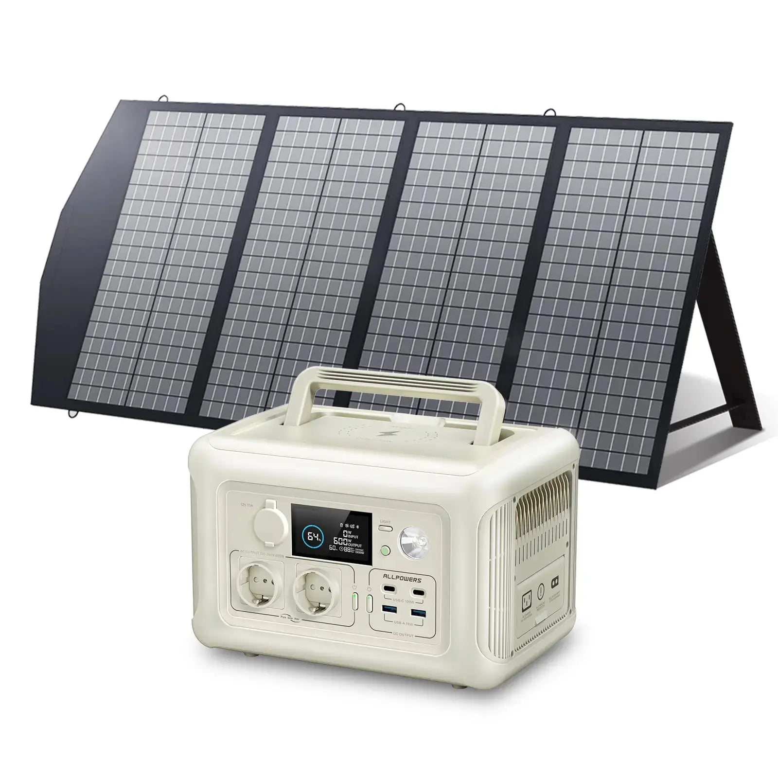 ALLPOWERS 600W Générateur Solaire R600 avec PV140W - Vanlife - Store