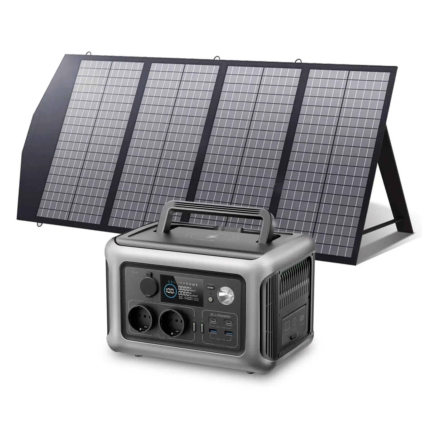 ALLPOWERS 600W Générateur Solaire R600 avec PV140W - Vanlife - Store