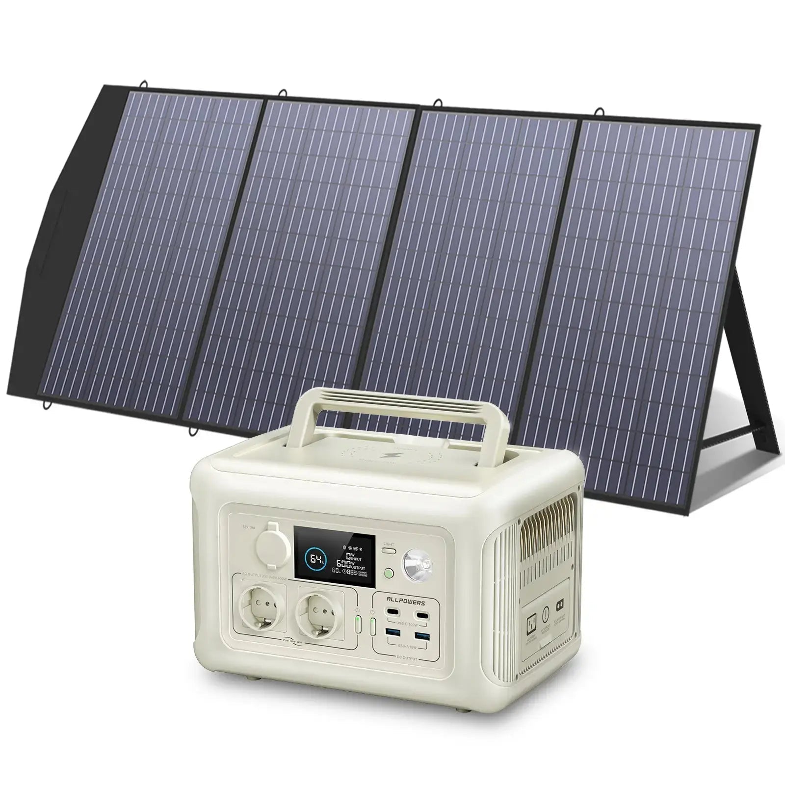 ALLPOWERS 600W Générateur Solaire R600 avec PV200W - Vanlife - Store