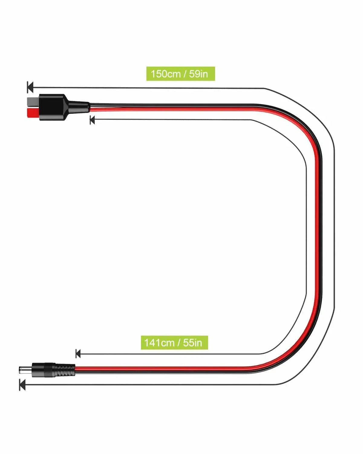 ALLPOWERS Câble adaptateur DC5525 (5,5 mm x 2,5 mm) vers connecteur Anderson - Vanlife - Store