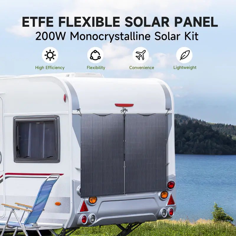 ALLPOWERS Générateur Solaire 1500W (S1500 PLUS + SF200 Panneau Solaire Flexible 200W) - Vanlife - Store