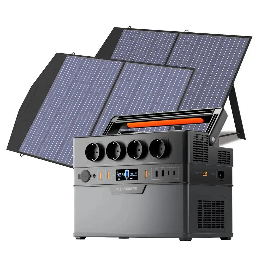 ALLPOWERS Générateur Solaire 1500W (S1500 PLUS + SP027 Panneau Solaire) - Vanlife - Store