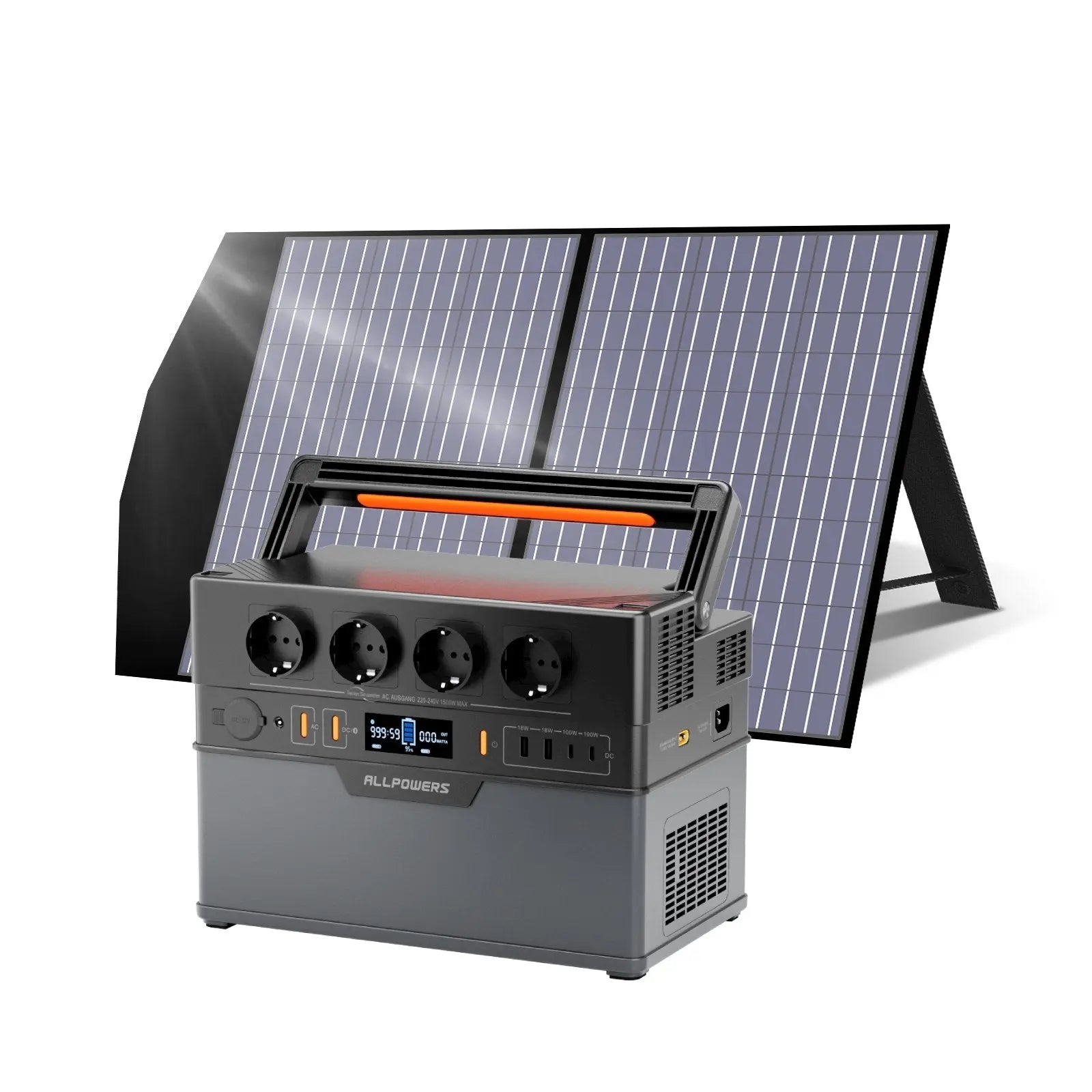 ALLPOWERS Générateur Solaire 1500W (S1500 PLUS + SP027 Panneau Solaire) - Vanlife - Store