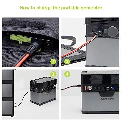 ALLPOWERS Générateur Solaire 200W (S200 + SP012 Panneau Solaire 100W) - Vanlife - Store