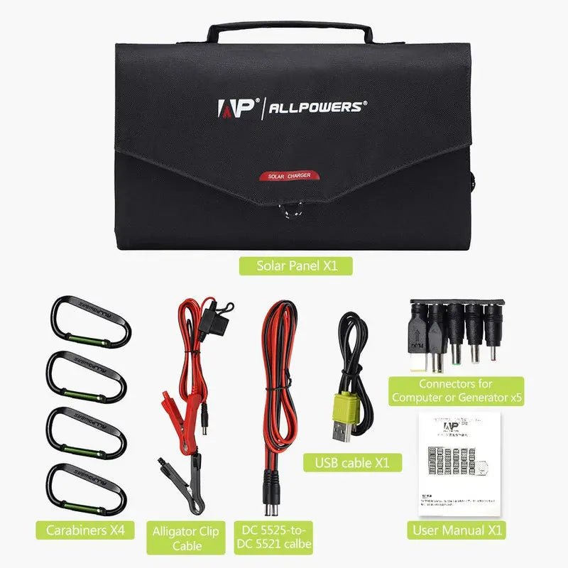ALLPOWERS Générateur Solaire 200W (S200 + SP012 Panneau Solaire 100W) - Vanlife - Store