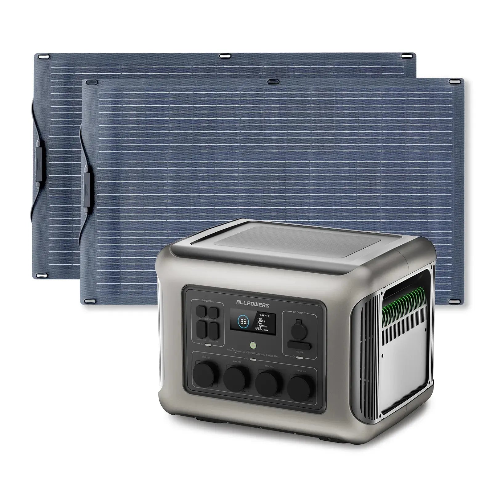 ALLPOWERS Générateur Solaire 2500W (R2500 + SF100 100W Panneau Solaire) - Vanlife - Store