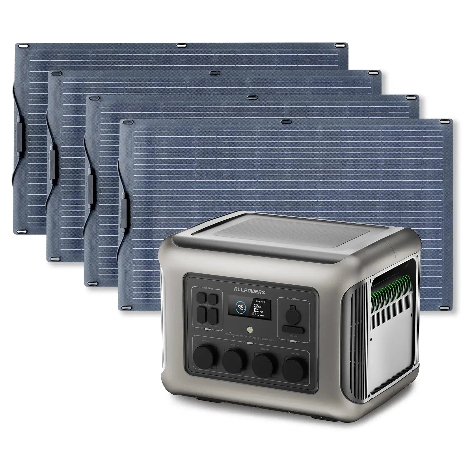 ALLPOWERS Générateur Solaire 2500W (R2500 + SF100 100W Panneau Solaire) - Vanlife - Store