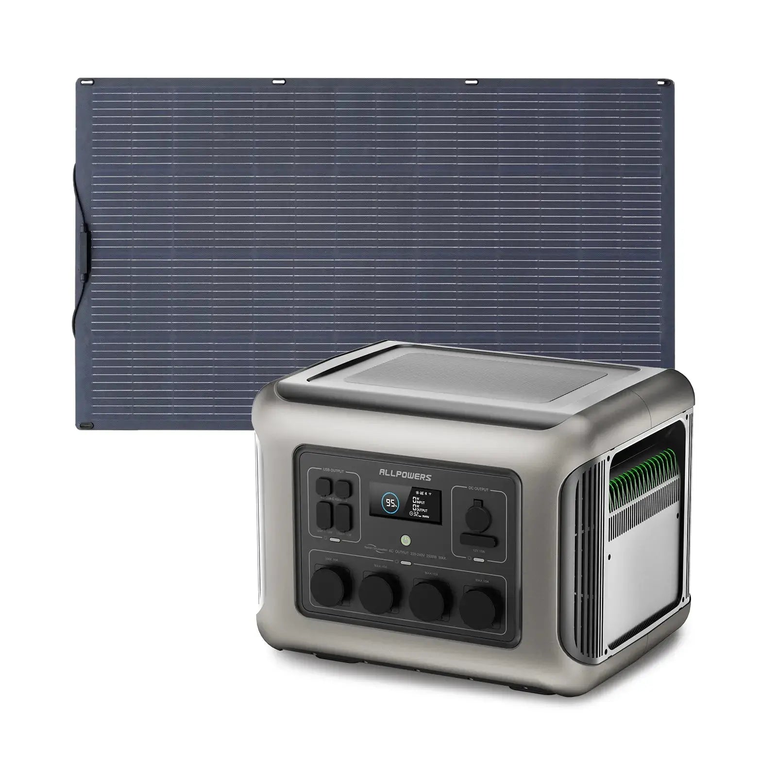 ALLPOWERS Générateur Solaire 2500W (R2500 + SF200 Panneau Solaire 200W) - Vanlife - Store