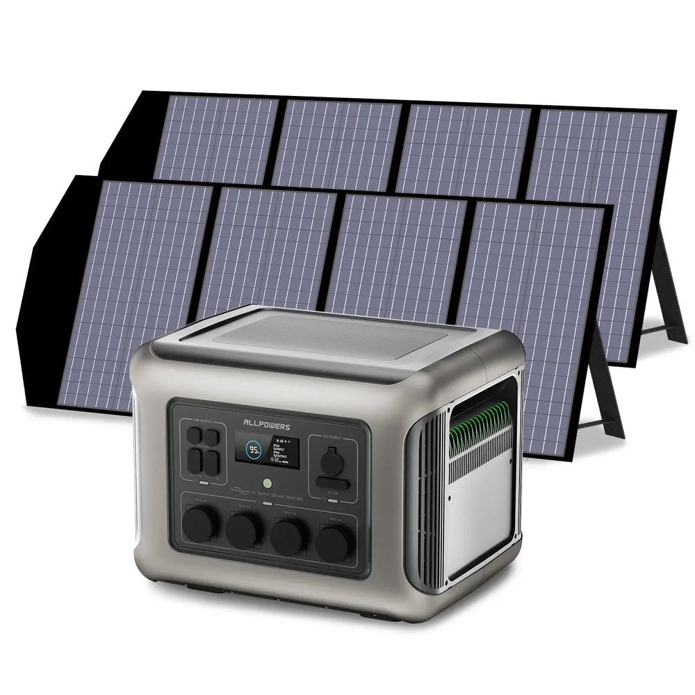 ALLPOWERS Générateur Solaire 2500W (R2500 + SP029 140W Panneau Solaire) - Vanlife - Store