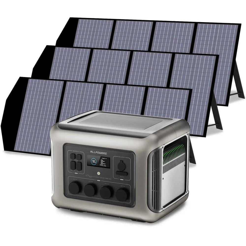 ALLPOWERS Générateur Solaire 2500W (R2500 + SP029 140W Panneau Solaire) - Vanlife - Store