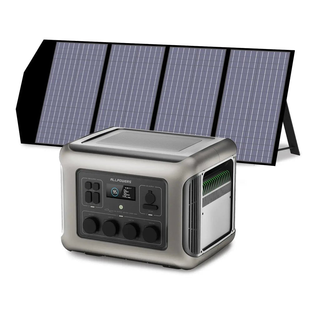 ALLPOWERS Générateur Solaire 2500W (R2500 + SP029 140W Panneau Solaire) - Vanlife - Store