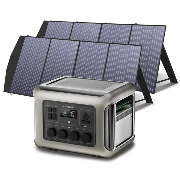 ALLPOWERS Générateur Solaire 2500W (R2500 + SP033 200W Panneau Solaire) - Vanlife - Store