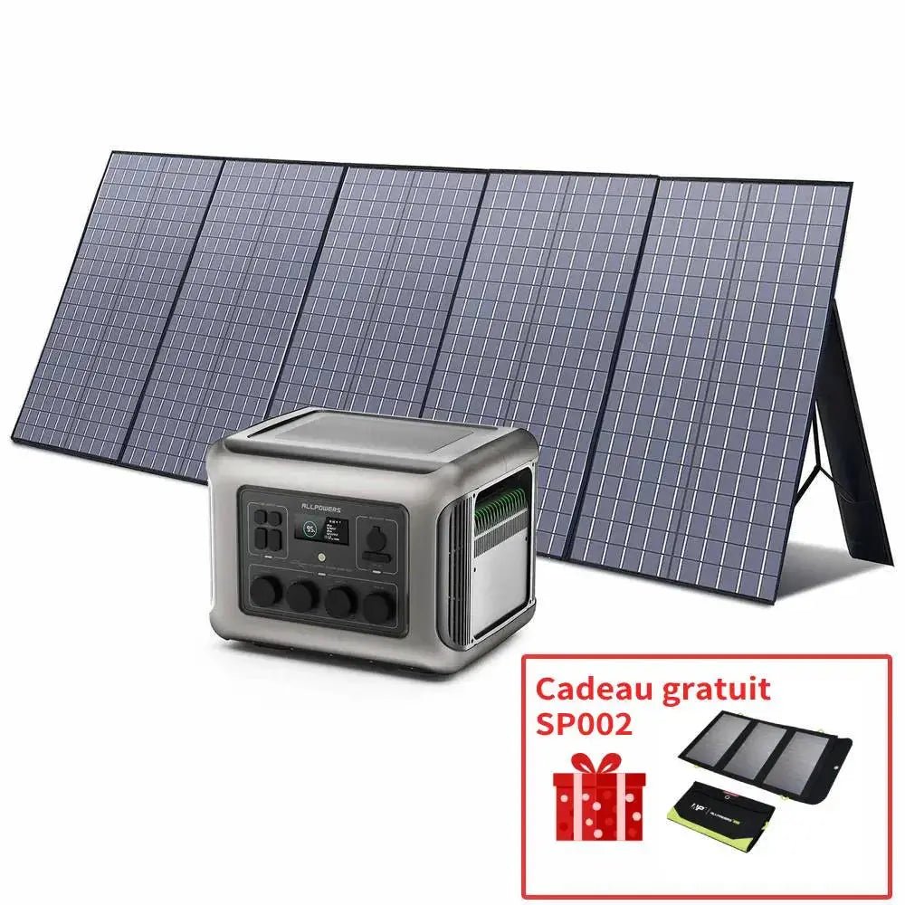 ALLPOWERS Générateur Solaire 2500W (R2500 + SP037 400W Panneau Solaire) - Vanlife - Store