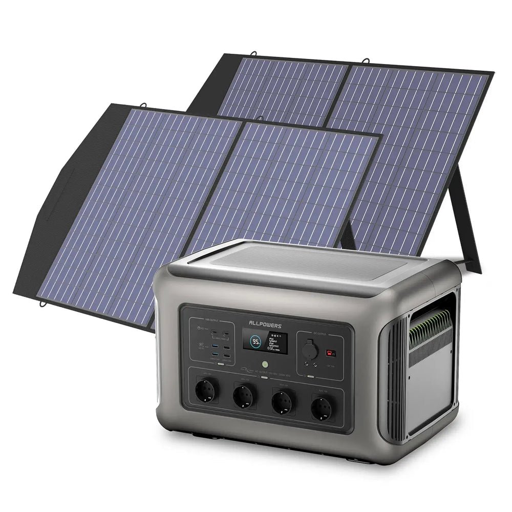 ALLPOWERS Générateur Solaire 3500W (R3500 + SP027 100W Panneau Solaire) - Vanlife - Store