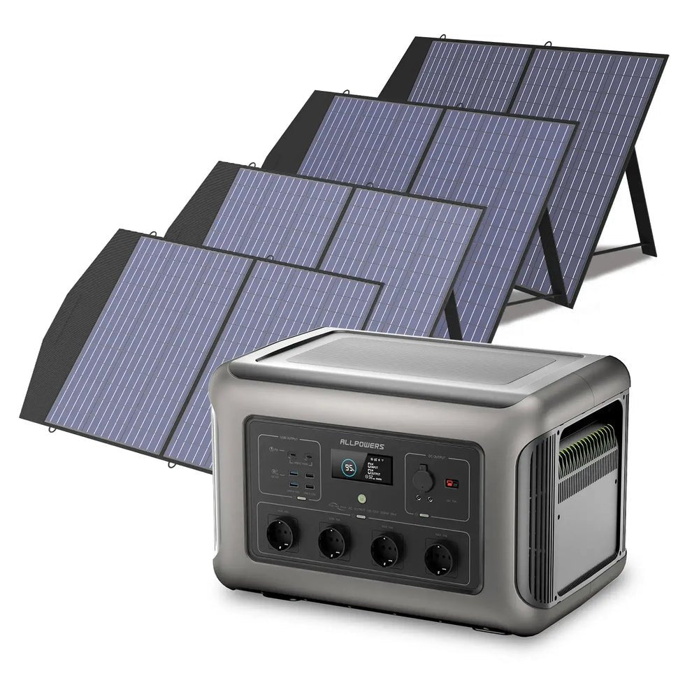 ALLPOWERS Générateur Solaire 3500W (R3500 + SP027 100W Panneau Solaire) - Vanlife - Store