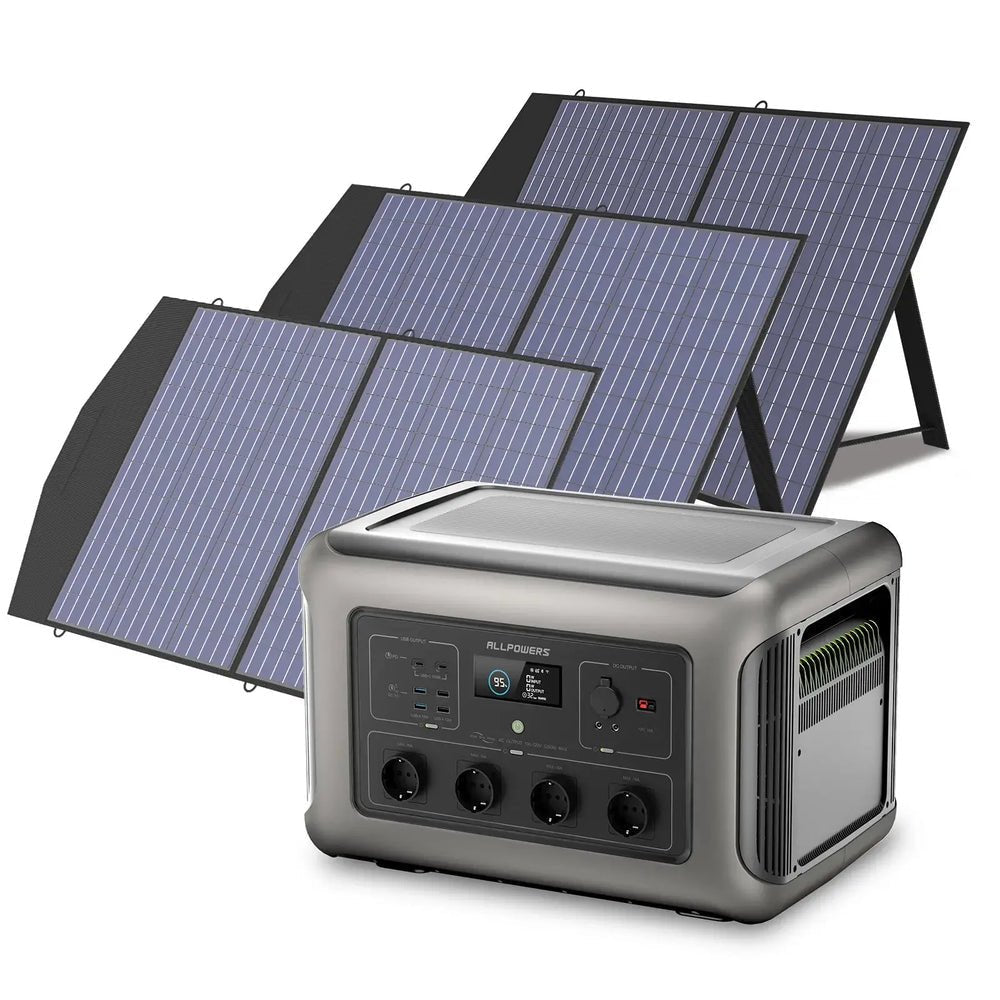 ALLPOWERS Générateur Solaire 3500W (R3500 + SP027 100W Panneau Solaire) - Vanlife - Store