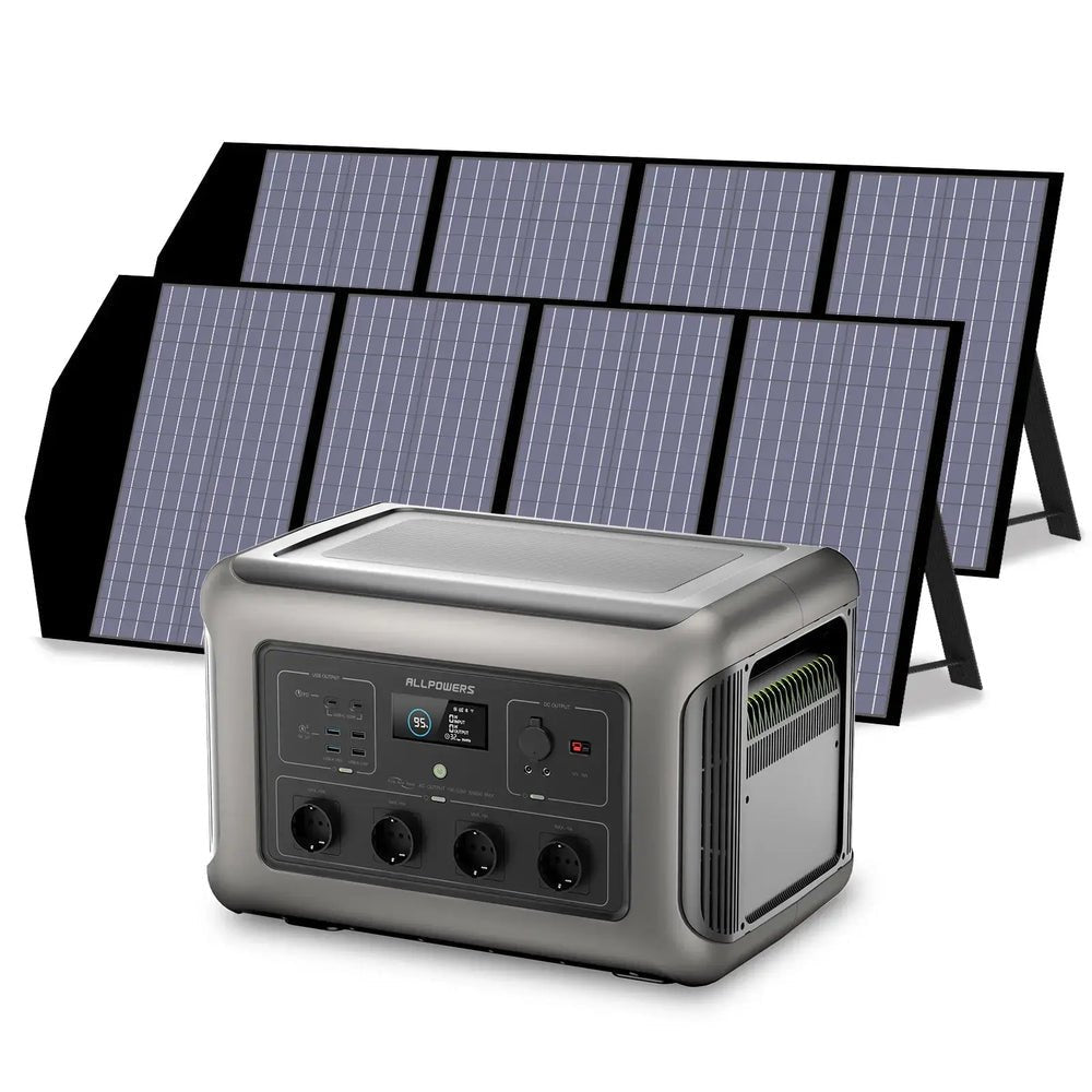 ALLPOWERS Générateur Solaire 3500W (R3500 + SP029 140W Panneau Solaire) - Vanlife - Store