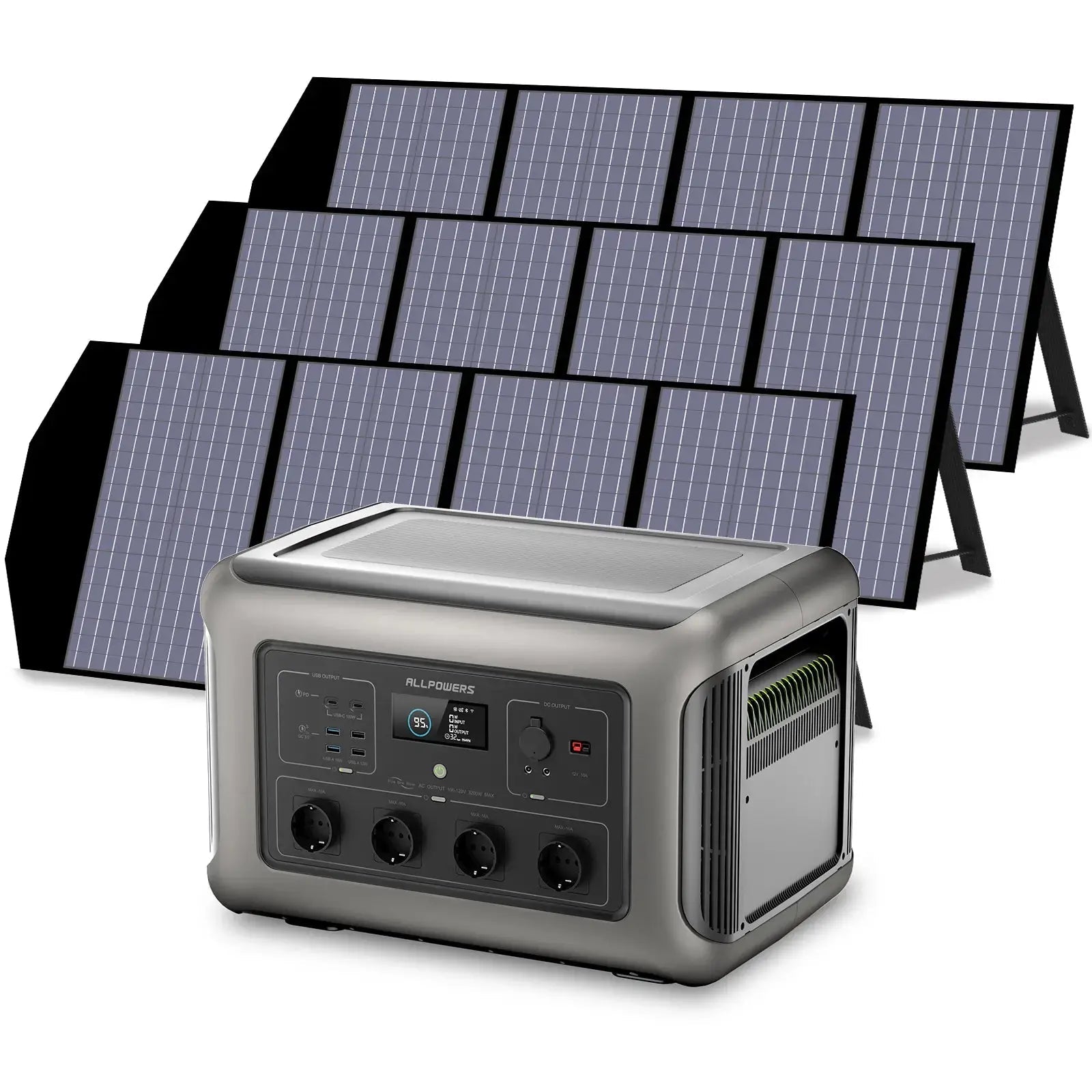 ALLPOWERS Générateur Solaire 3500W (R3500 + SP029 140W Panneau Solaire) - Vanlife - Store