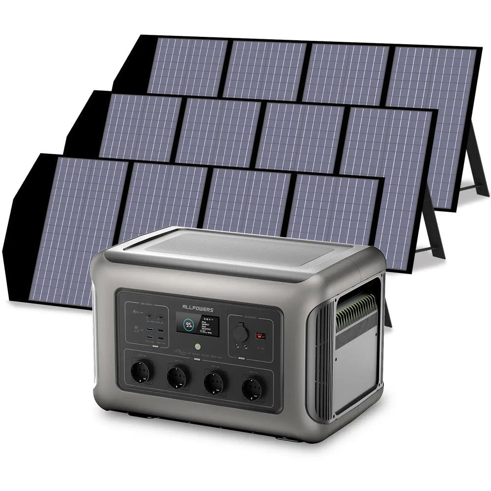 ALLPOWERS Générateur Solaire 3500W (R3500 + SP029 140W Panneau Solaire) - Vanlife - Store
