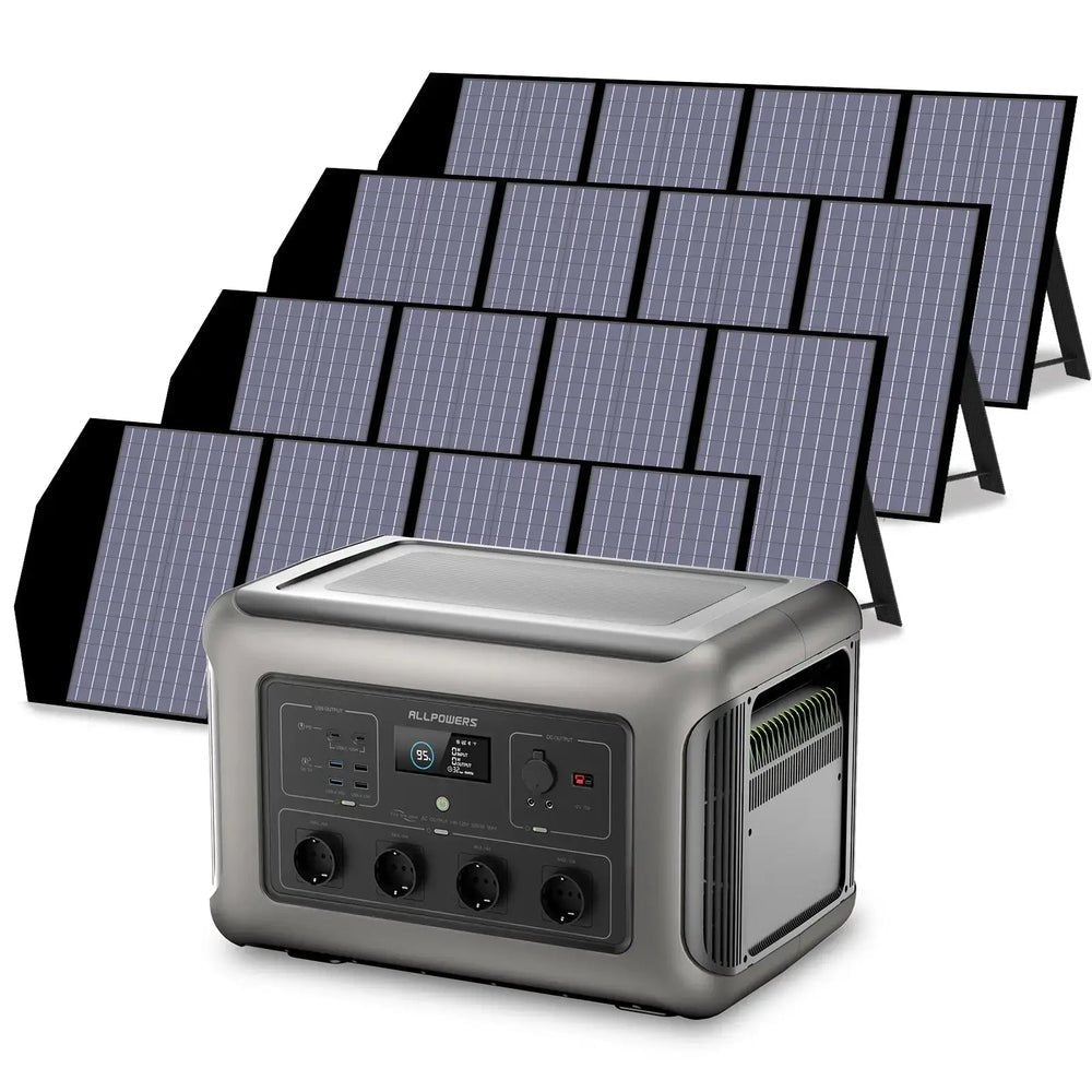 ALLPOWERS Générateur Solaire 3500W (R3500 + SP029 140W Panneau Solaire) - Vanlife - Store