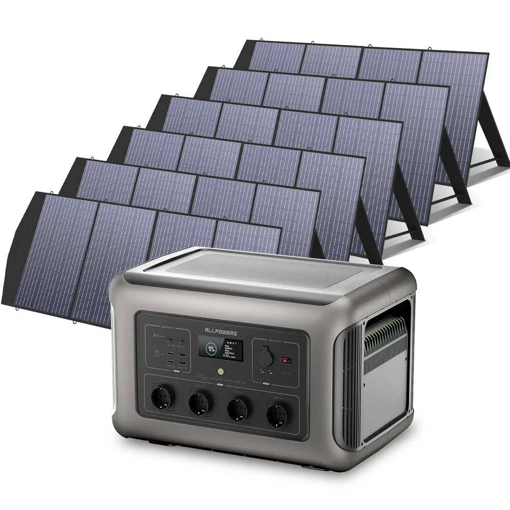 ALLPOWERS Générateur Solaire 3500W (R3500 + SP033 200W Panneau Solaire) - Vanlife - Store