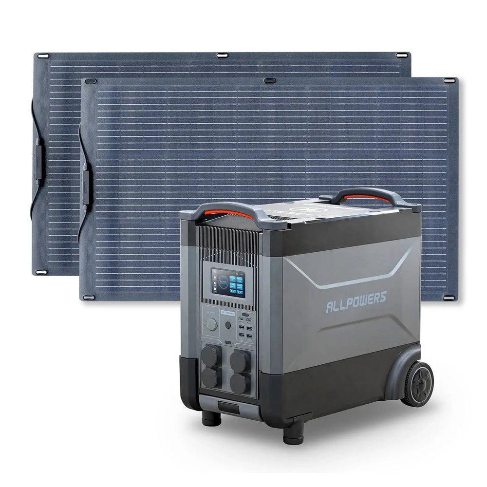 ALLPOWERS Générateur Solaire 4000W (R4000 + SF100 100W Panneau Solaire Flexible) - Vanlife - Store