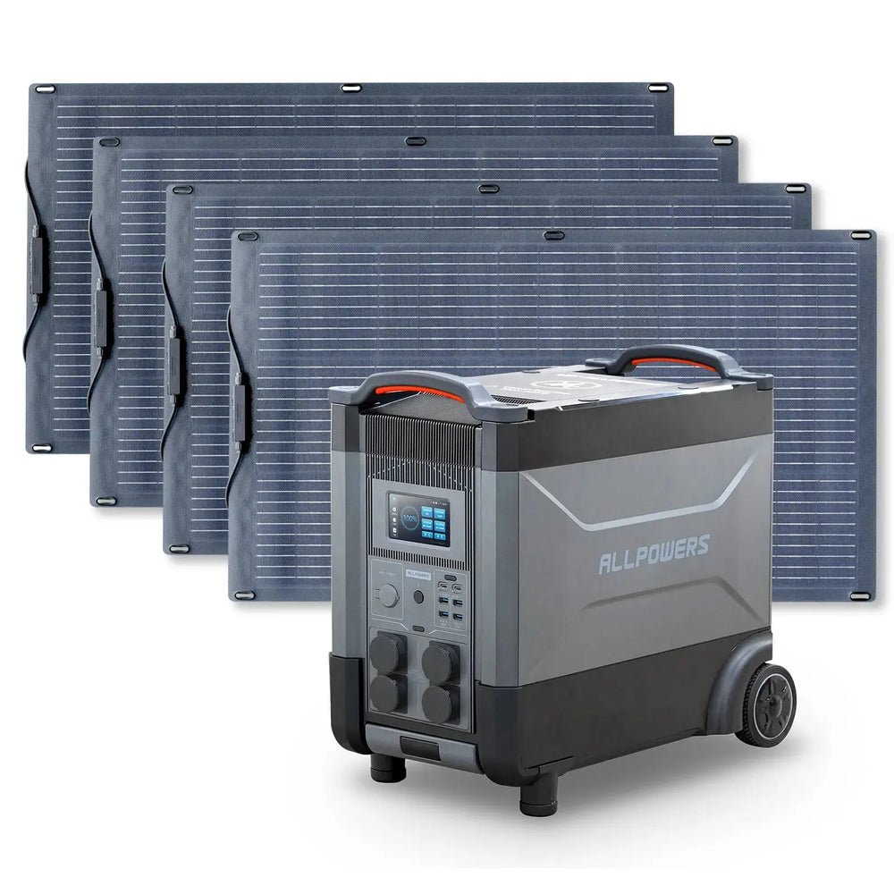 ALLPOWERS Générateur Solaire 4000W (R4000 + SF100 100W Panneau Solaire Flexible) - Vanlife - Store